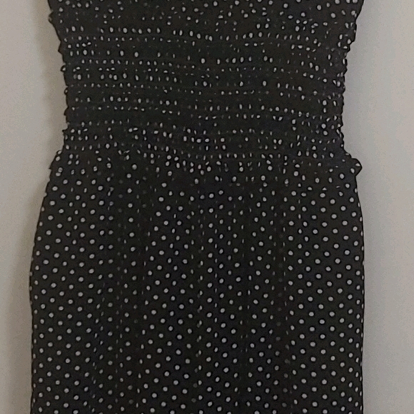 Max Studio Womens Polka Dot Smocked Waist Jumper - Picture 3 of 3